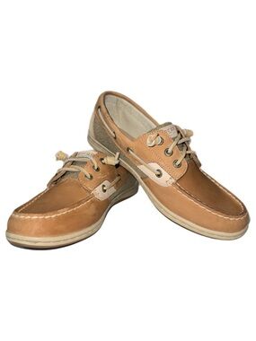 Sperry - Top-Sider Women’s Tan Leather Boat Shoes - Size 8.5